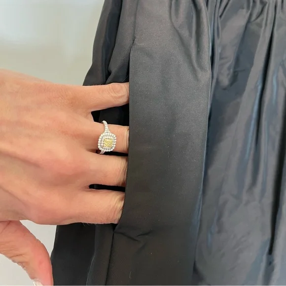 NWOT All Saints Brown Italian Wool Skirt with POCKETS! - Picture 6 of 10